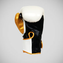 White/Gold Ringside Pro Fitness Boxing Gloves
