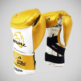 White/Gold Rival RFX Guerrero Undisputed Edition Intelli-Shock Bag Gloves