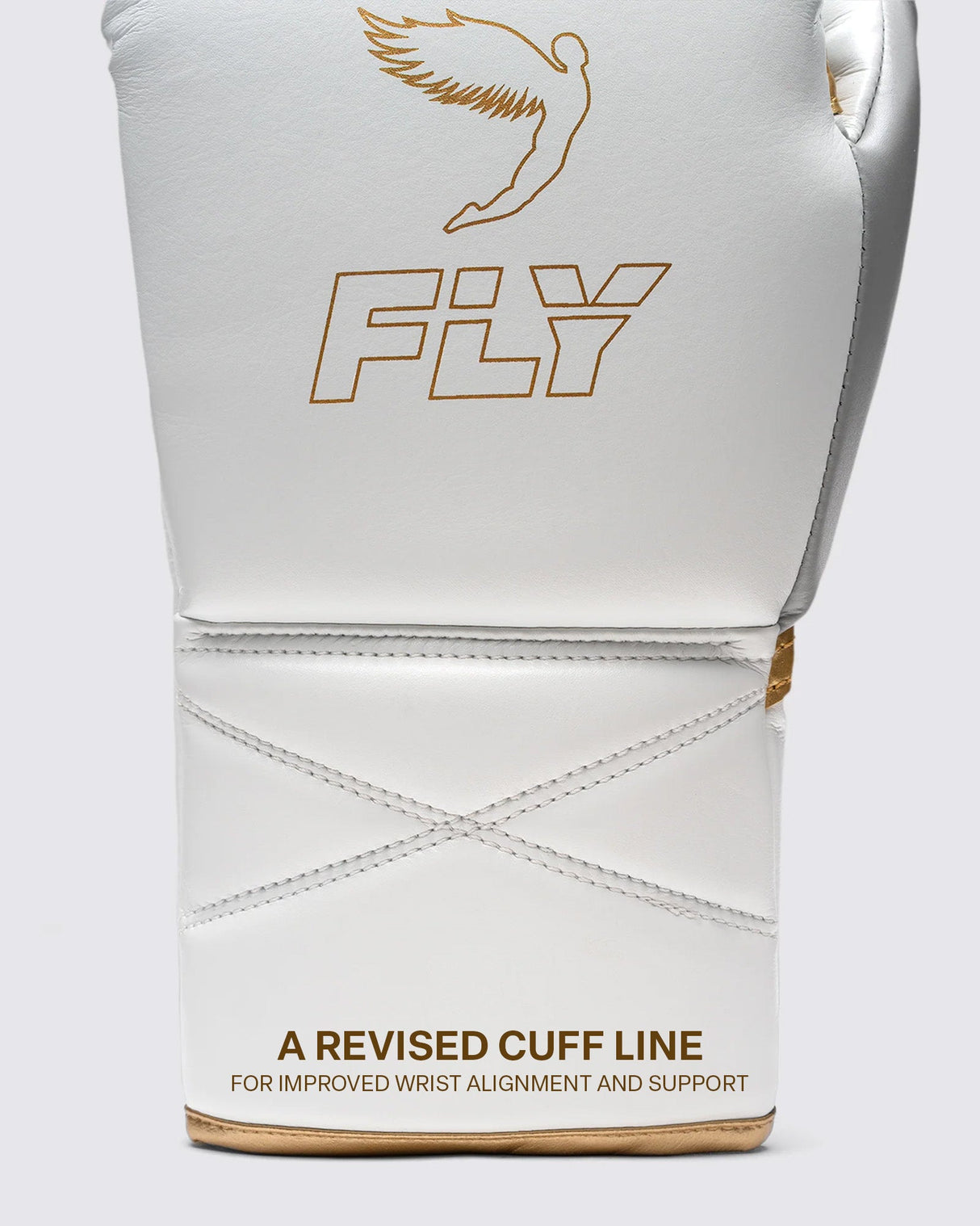 Fly Superlace Pro X 2 Boxing Gloves White/Grey/Gold