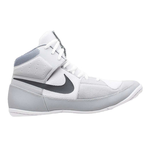 White/Grey Nike Fury Wrestling Boots