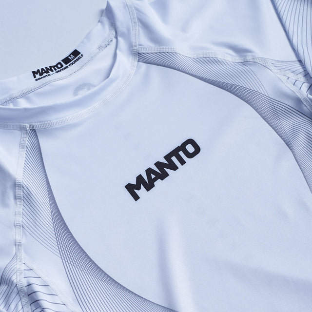 Manto Flow Long Sleeve Rash Guard White