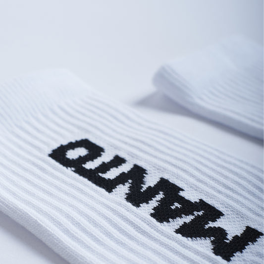 White Manto Logotype 23 Socks