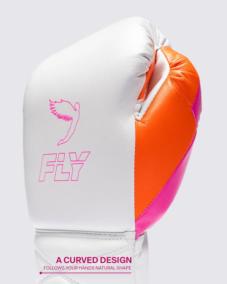 Fly Superlace Pro X 2 Boxing Gloves Knockout Pink/Orange