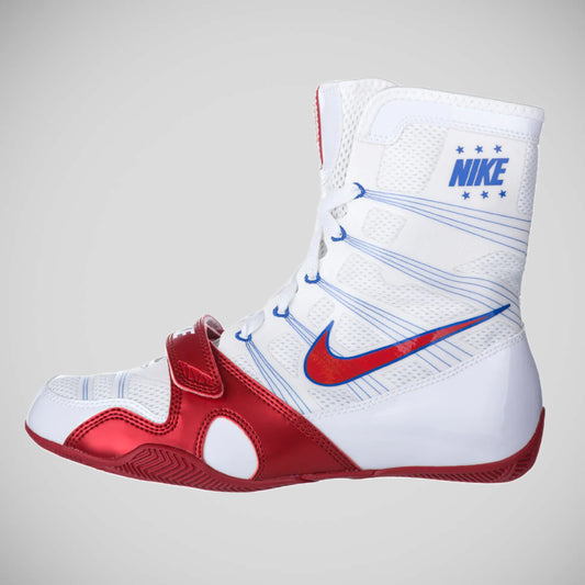 White/Red Nike Hyper KO Boxing Boots