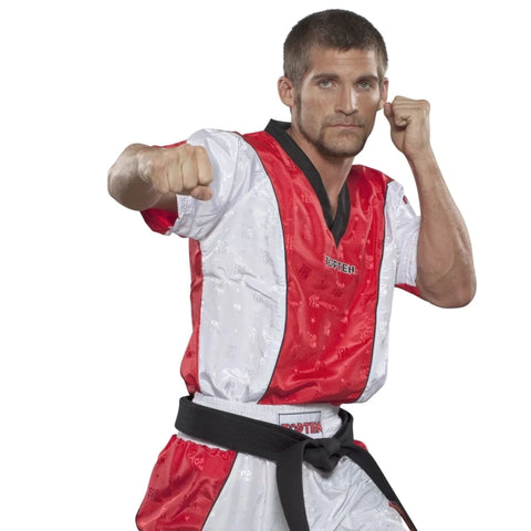 White/Red Top Ten Kickboxing Jacket