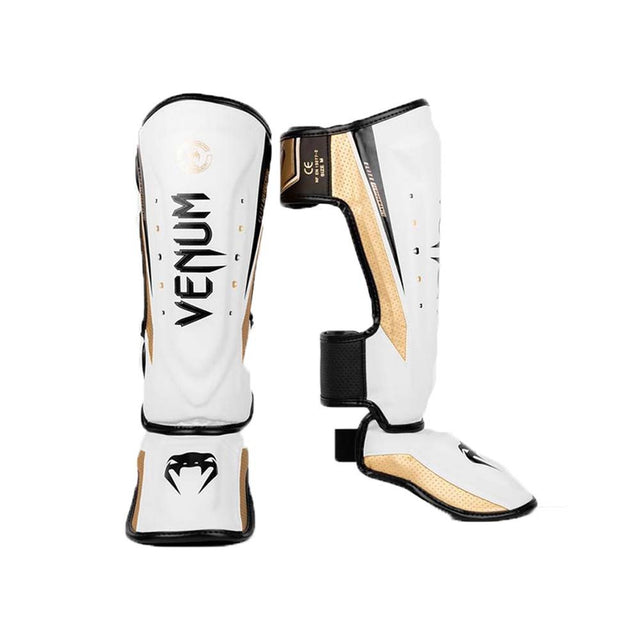Venum Elite Evo Shinguards White