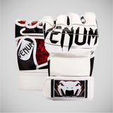 White Venum Undisputed 2.0 Leather MMA Fight Gloves Small  