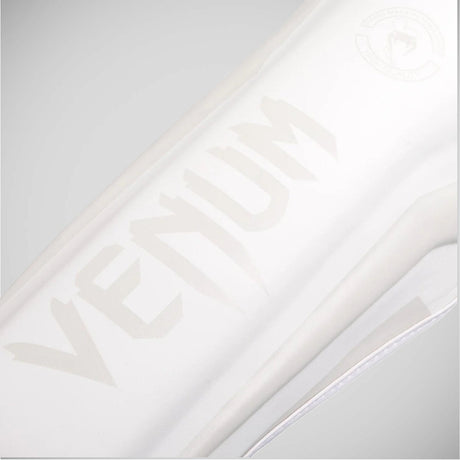Venum Elite Shin Guards White/White