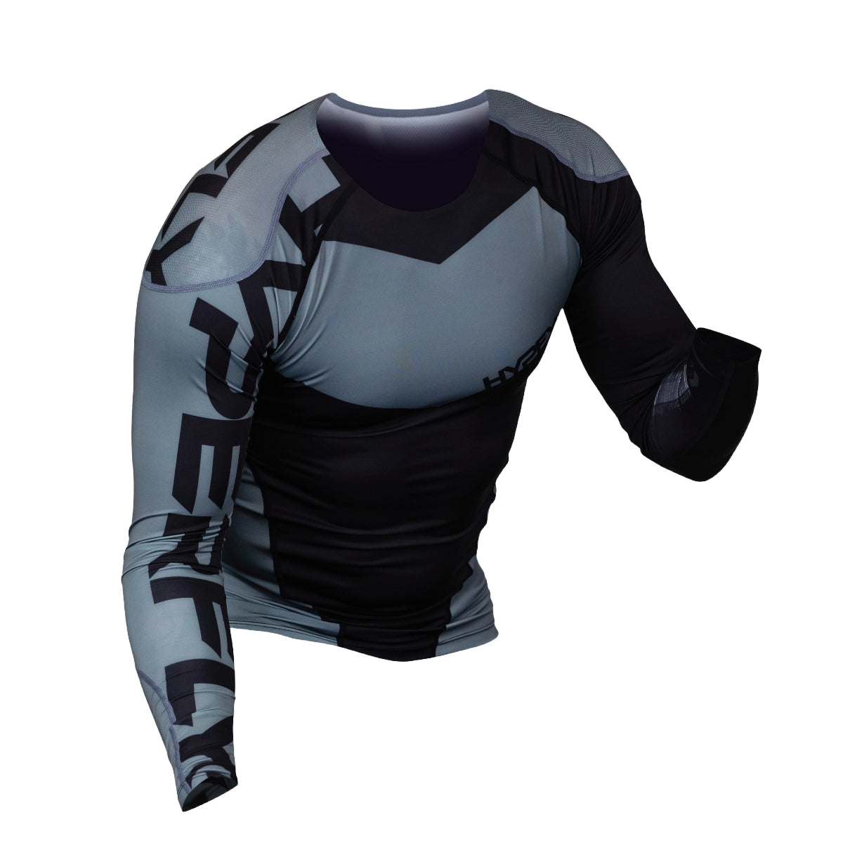 Hyperfly Supreme Edge Long Sleeve Rash Guard Wolf Grey from Made4Fighters