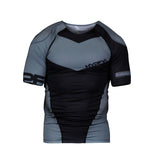 Hyperfly Supreme Edge Short Sleeve Rash Guard Wolf Grey