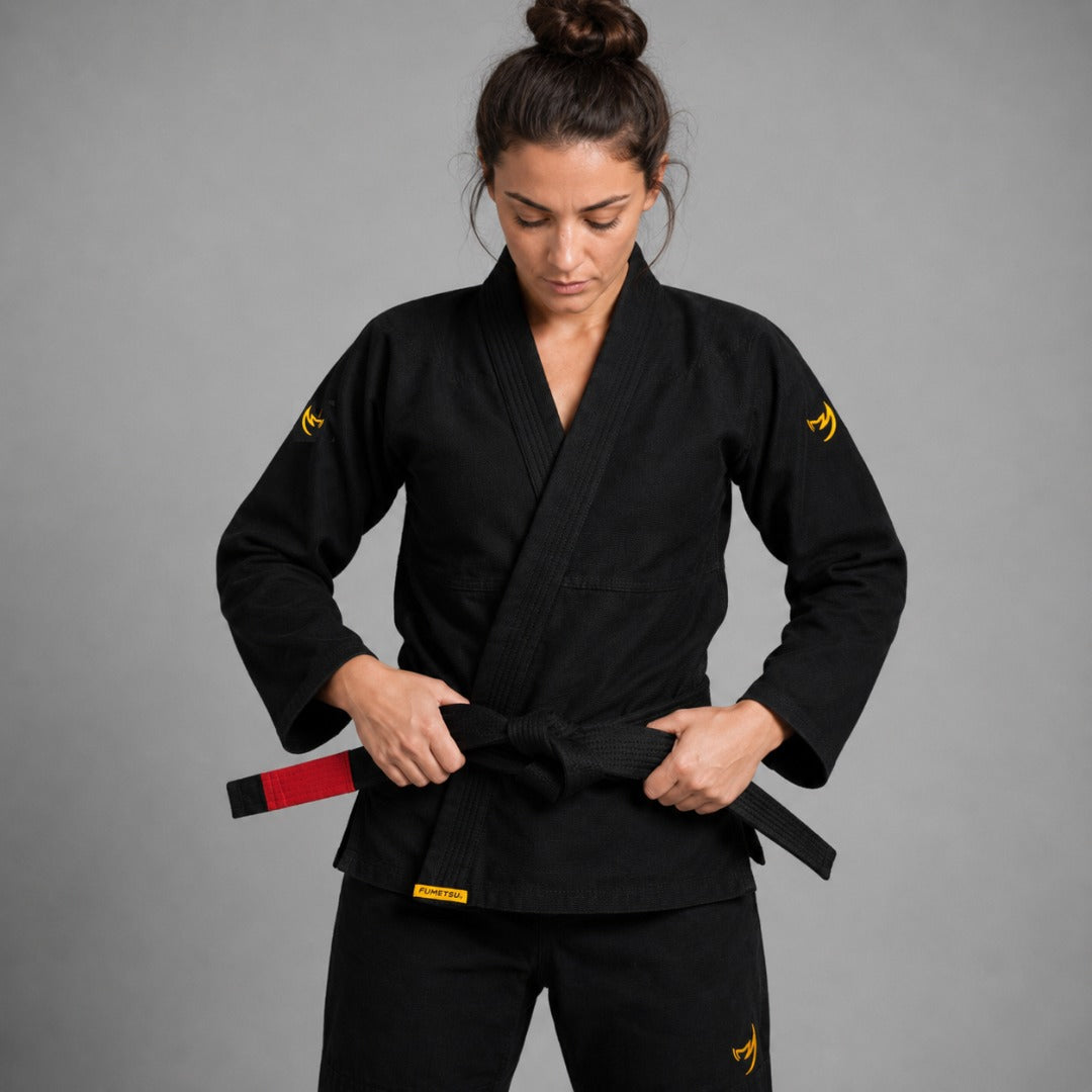 Fumetsu Womens Ghost V-Lite BJJ Gi Black/Yellow