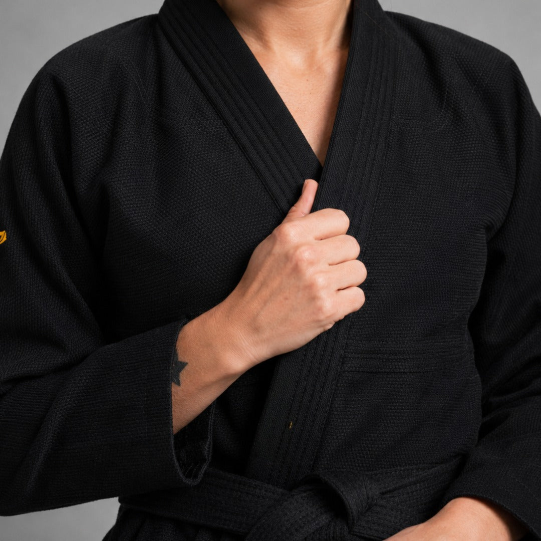 Fumetsu Womens Ghost V-Lite BJJ Gi Black/Yellow