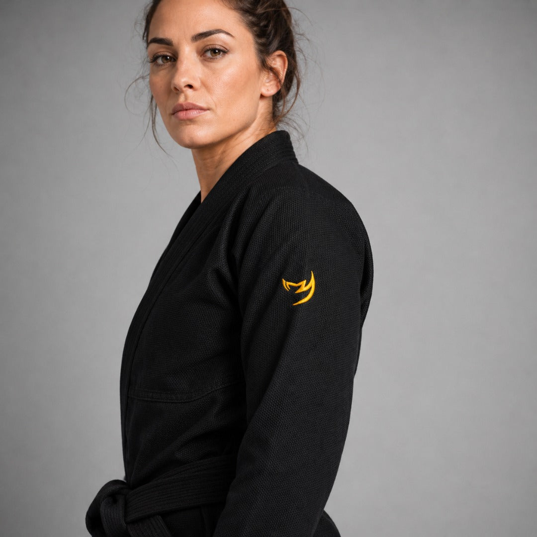 Fumetsu Womens Ghost V-Lite BJJ Gi Black/Yellow