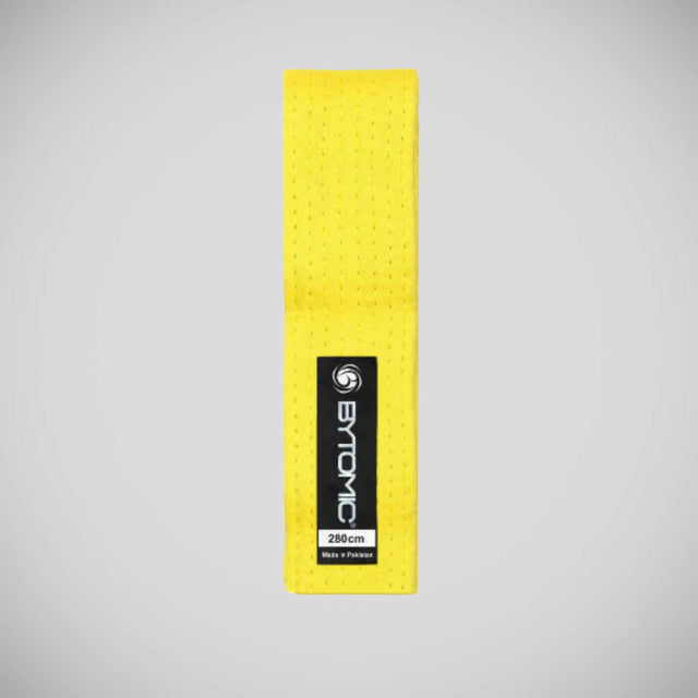 Yellow Bytomic Kids Martial Arts Belt   