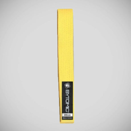 Yellow Bytomic Solid Colour Martial Arts Belt   