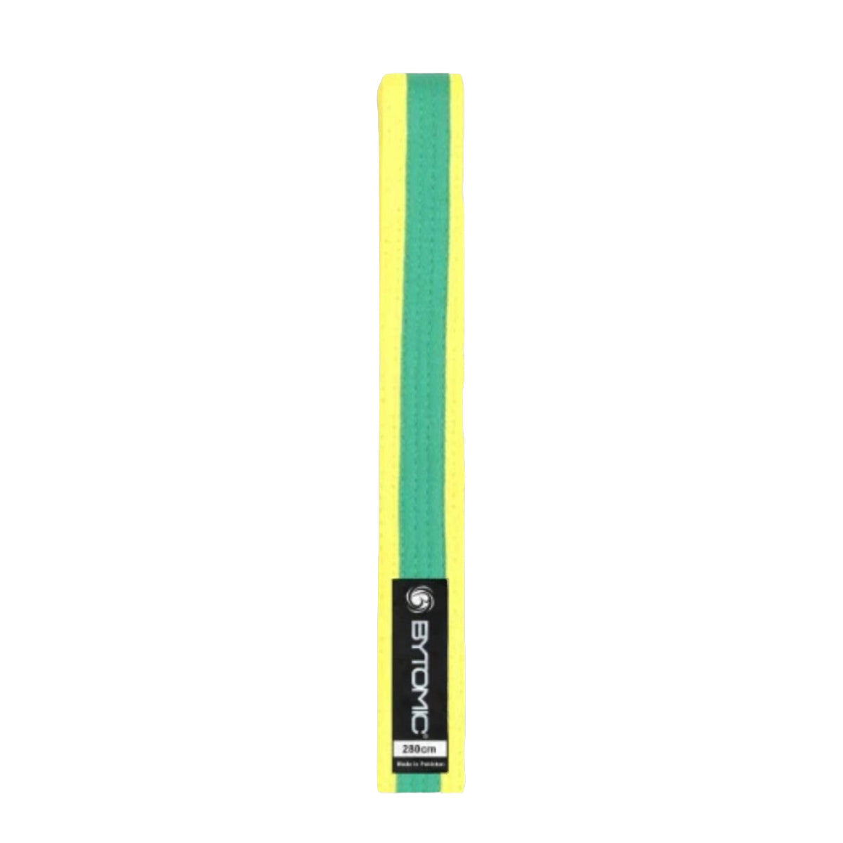 Yellow/Green Bytomic Coloured Stripe Martial Arts Belt   