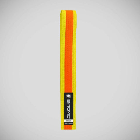 Yellow/Orange Bytomic Coloured Stripe Martial Arts Belt