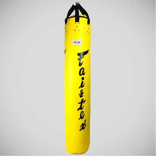 Yellow Fairtex HB6 6ft Muay Thai Banana Bag (un-filled)