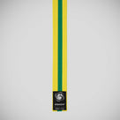Bytomic Striped Polycotton Martial Arts Belt Pack of 10 Yellow/Green