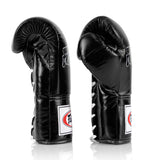 Fairtex BGL6 Lace-Up Competition Boxing Gloves Black