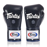 Fairtex BGL6 Lace-Up Competition Boxing Gloves Blue