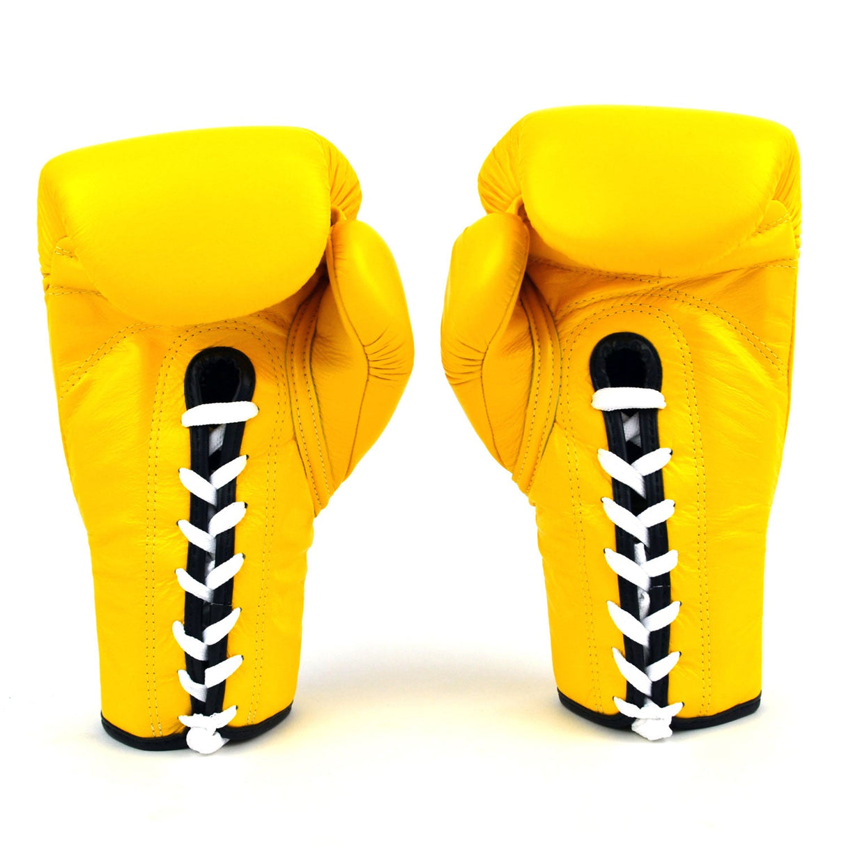 Fairtex BGL6 Lace-Up Competition Boxing Gloves Yellow