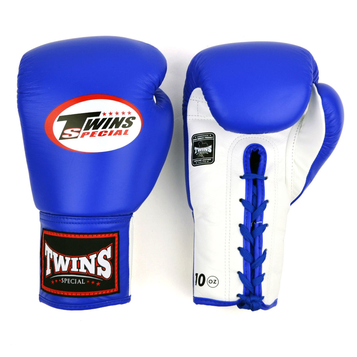 Twins Special BGLL1 Lace-Up Boxing Gloves Blue/White