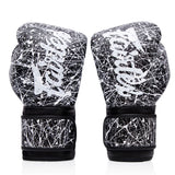 Fairtex BGV14PT Painter Microfibre Boxing Gloves Black/White