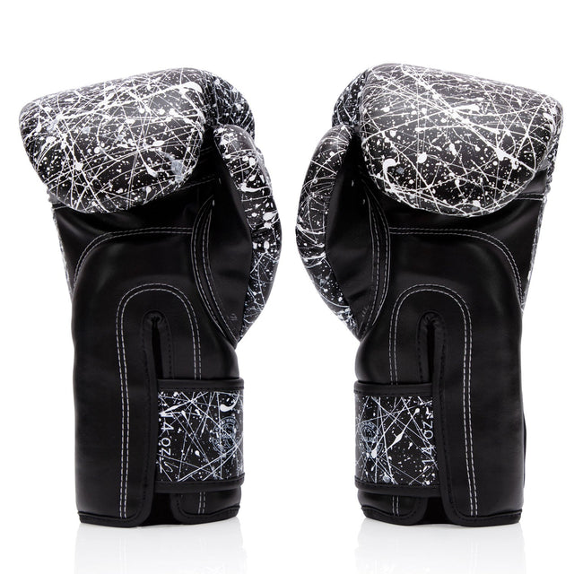 Fairtex BGV14PT Painter Microfibre Boxing Gloves Black/White