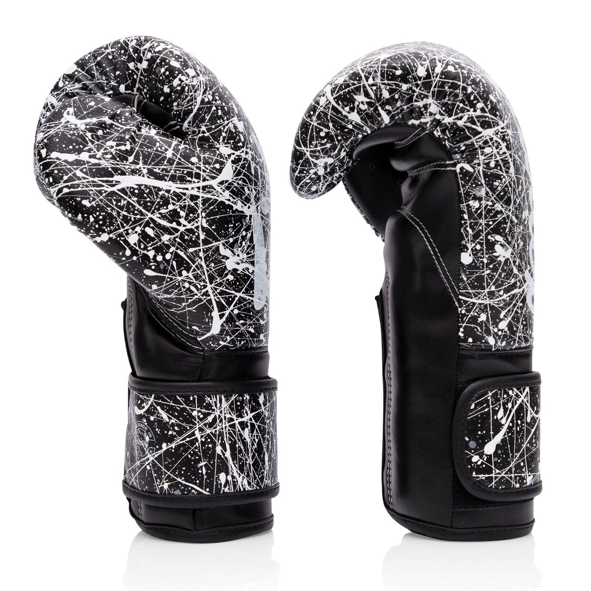Fairtex BGV14PT Painter Microfibre Boxing Gloves Black/White