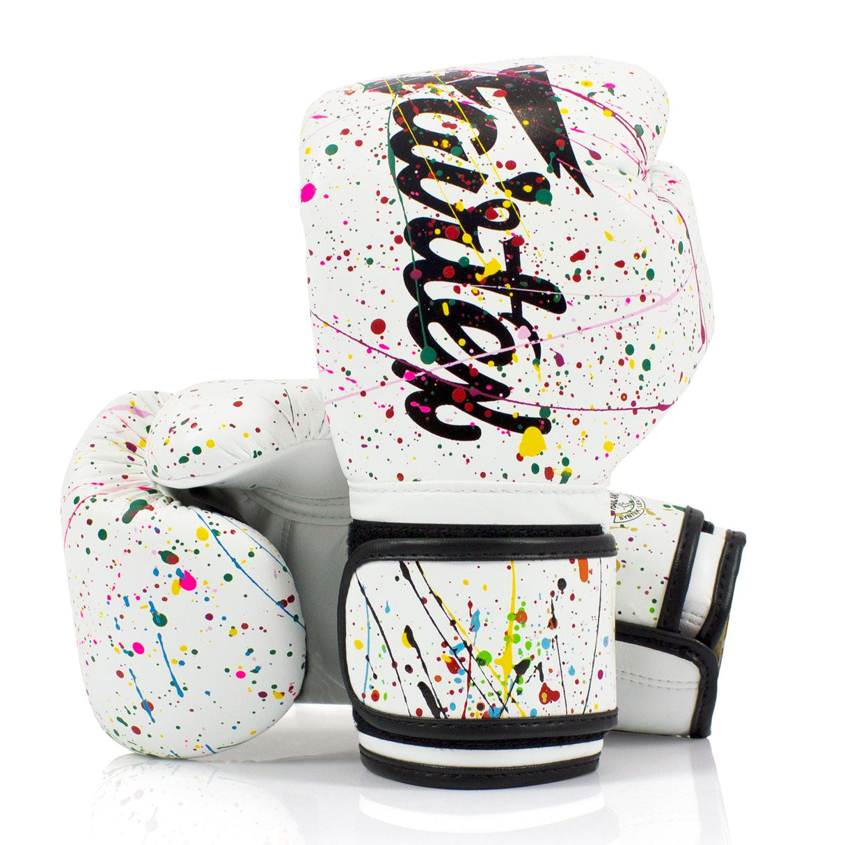 Fairtex BGV14PT Painter Microfibre Boxing Gloves White