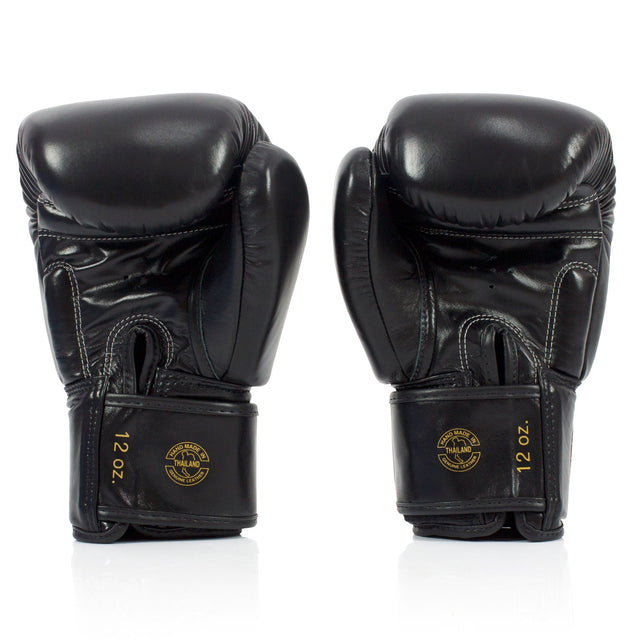 Fairtex BGV19 Deluxe Tight-Fit Boxing Gloves Black