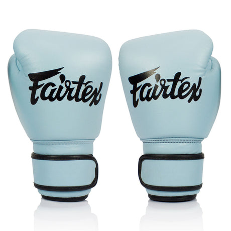 Fairtex BGV20 Leather Boxing Gloves Pastel Blue