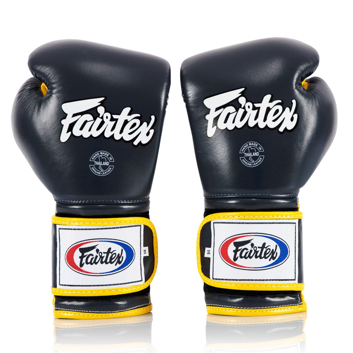 Fairtex BGV9 Mexican Style Boxing Gloves Blue/Yellow