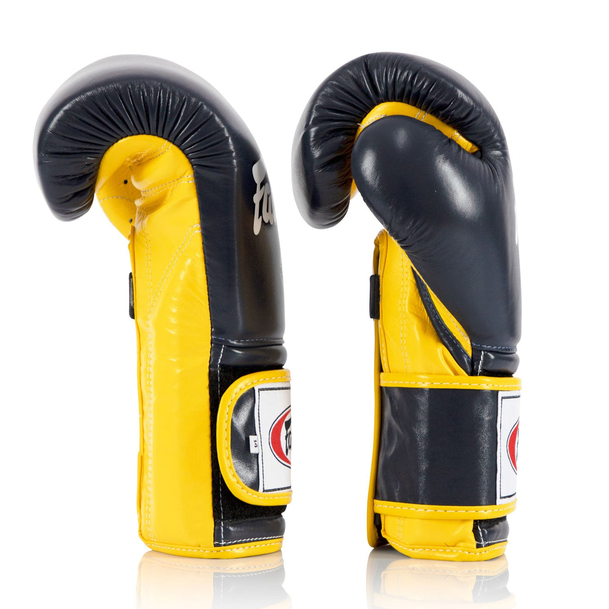 Fairtex BGV9 Mexican Style Boxing Gloves Blue/Yellow