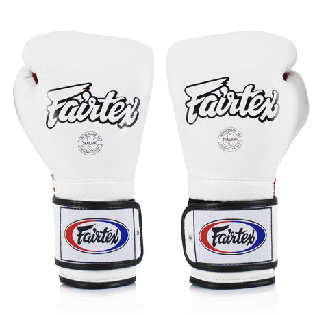 Fairtex BGV9 Mexican Style Boxing Gloves White/Red