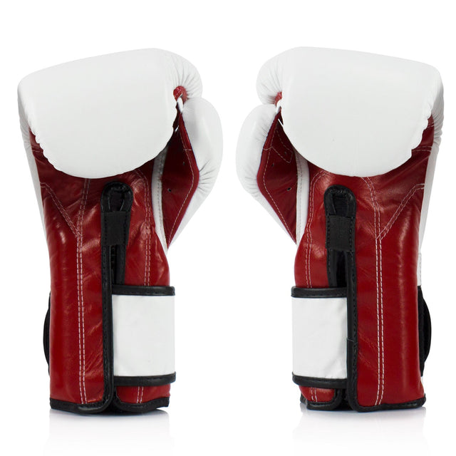 Fairtex BGV9 Mexican Style Boxing Gloves White/Red