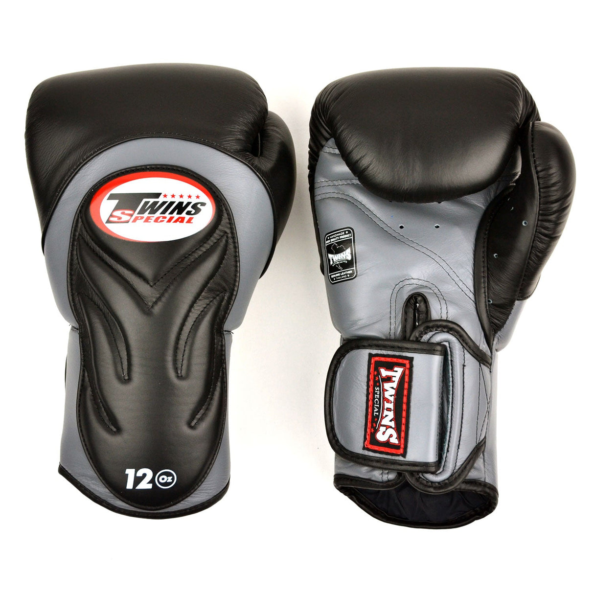 Twins Special BGVL6 Long-Cuff Boxing Gloves Black/Grey