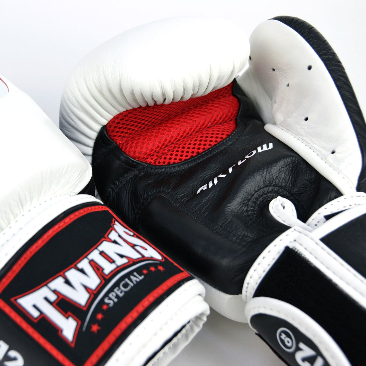 Twins Special BGVLA2-2T Air Flow Boxing Gloves - White/Black/Red