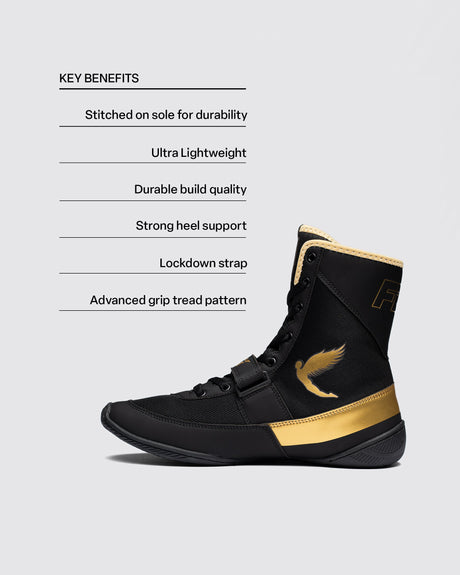 Fly Storm 2 Boxing Boots Black/Gold