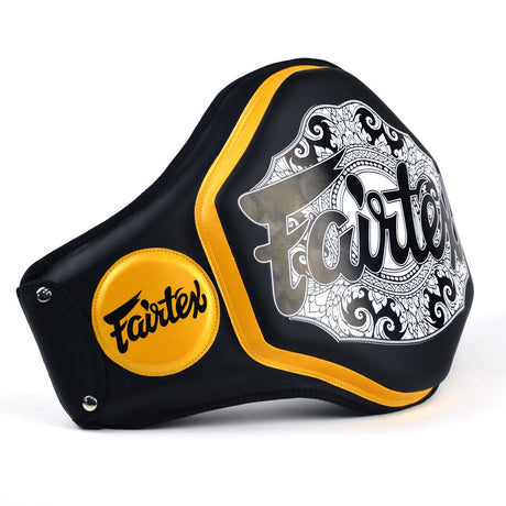 Fairtex BPV3 Microfiber Belly Pad Black/Gold
