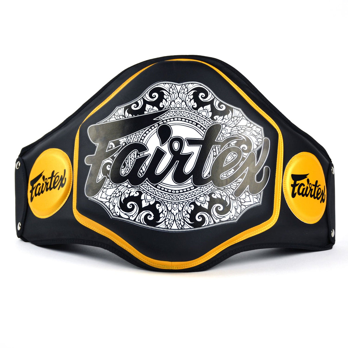 Fairtex BPV3 Microfiber Belly Pad Black/Gold