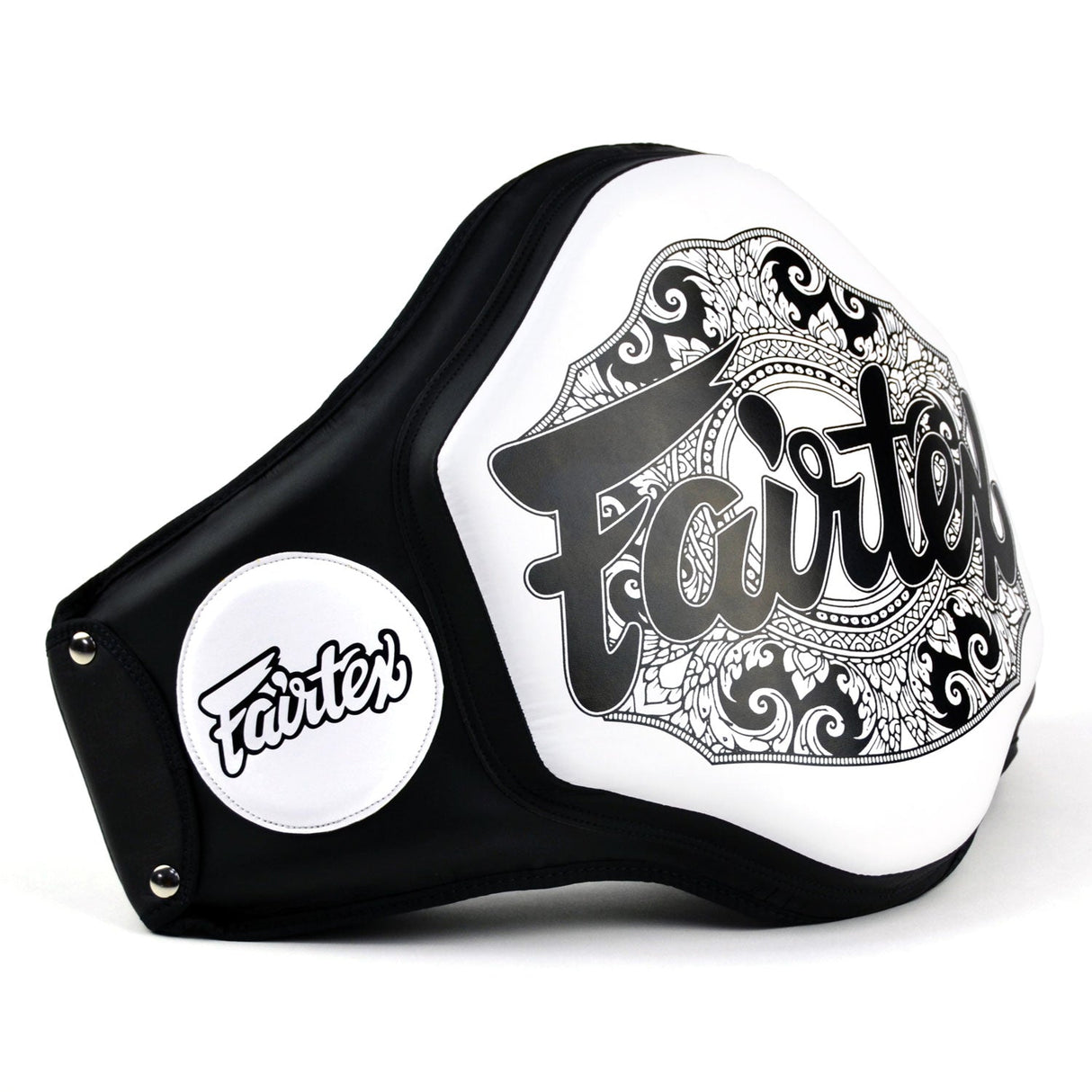 Fairtex BPV3 Microfiber Belly Pad Black/White
