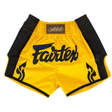 Fairtex BS1701 Slim Cut Muay Thai Shorts Yellow