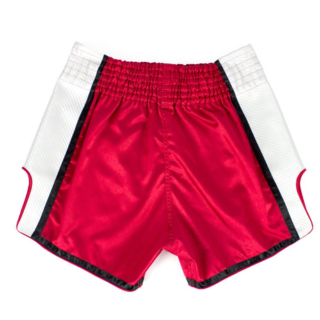 Fairtex BS1704 Slim Cut Muay Thai Shorts Red-White
