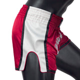 Fairtex BS1704 Slim Cut Muay Thai Shorts Red-White