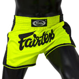 Fairtex BS1706 Slim Cut Muay Thai Shorts Lime Green