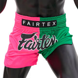Fairtex BS1911 Fighter Pink-Green Muay Thai Shorts