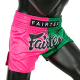Fairtex BS1911 Fighter Pink-Green Muay Thai Shorts