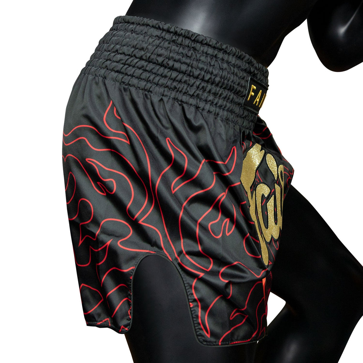 Fairtex BS1920 Lava Muay Thai Shorts Black